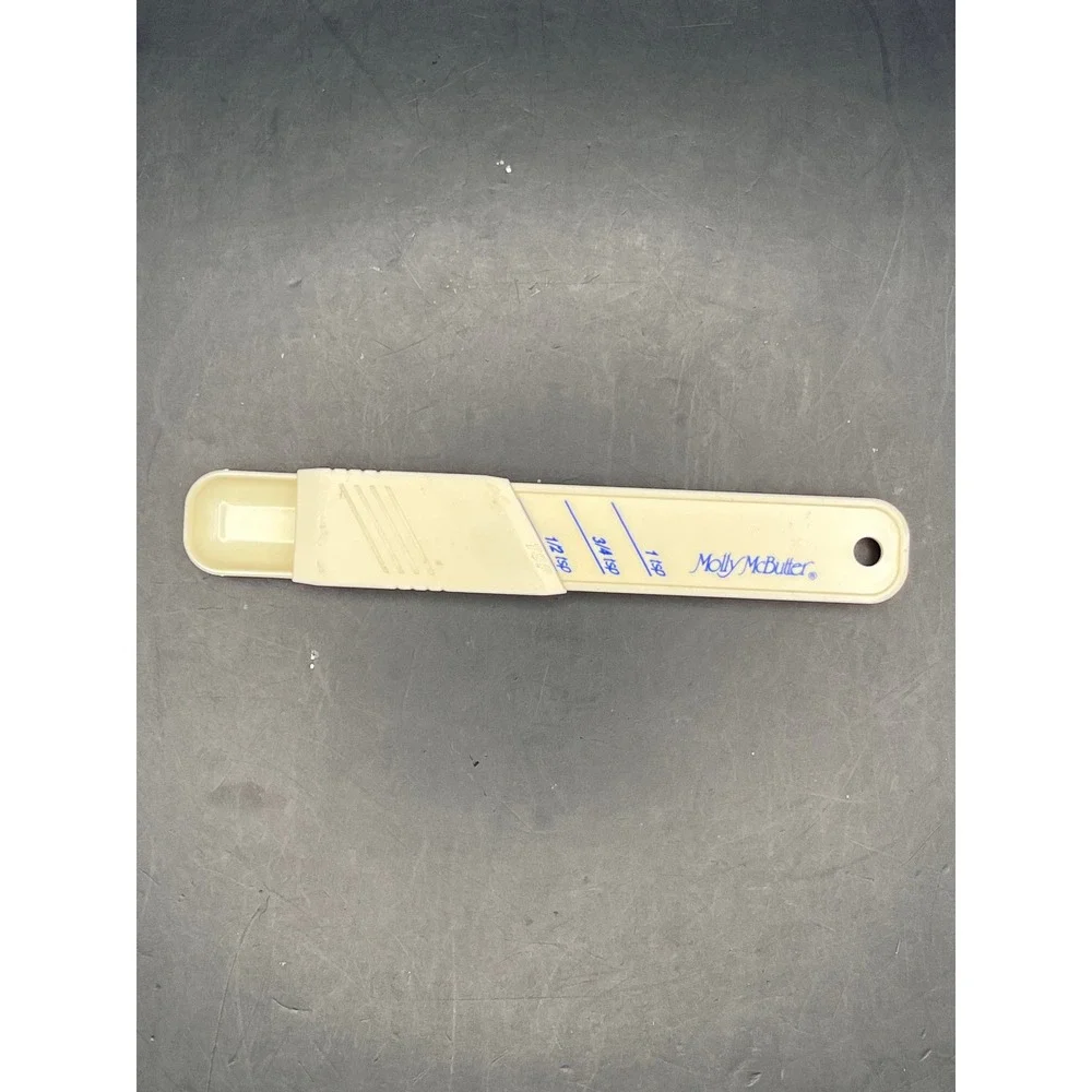 Vtg‎ Molly McButter Adjustable Measuring Spoon Cream Plastic Baking Kitchen Tool
